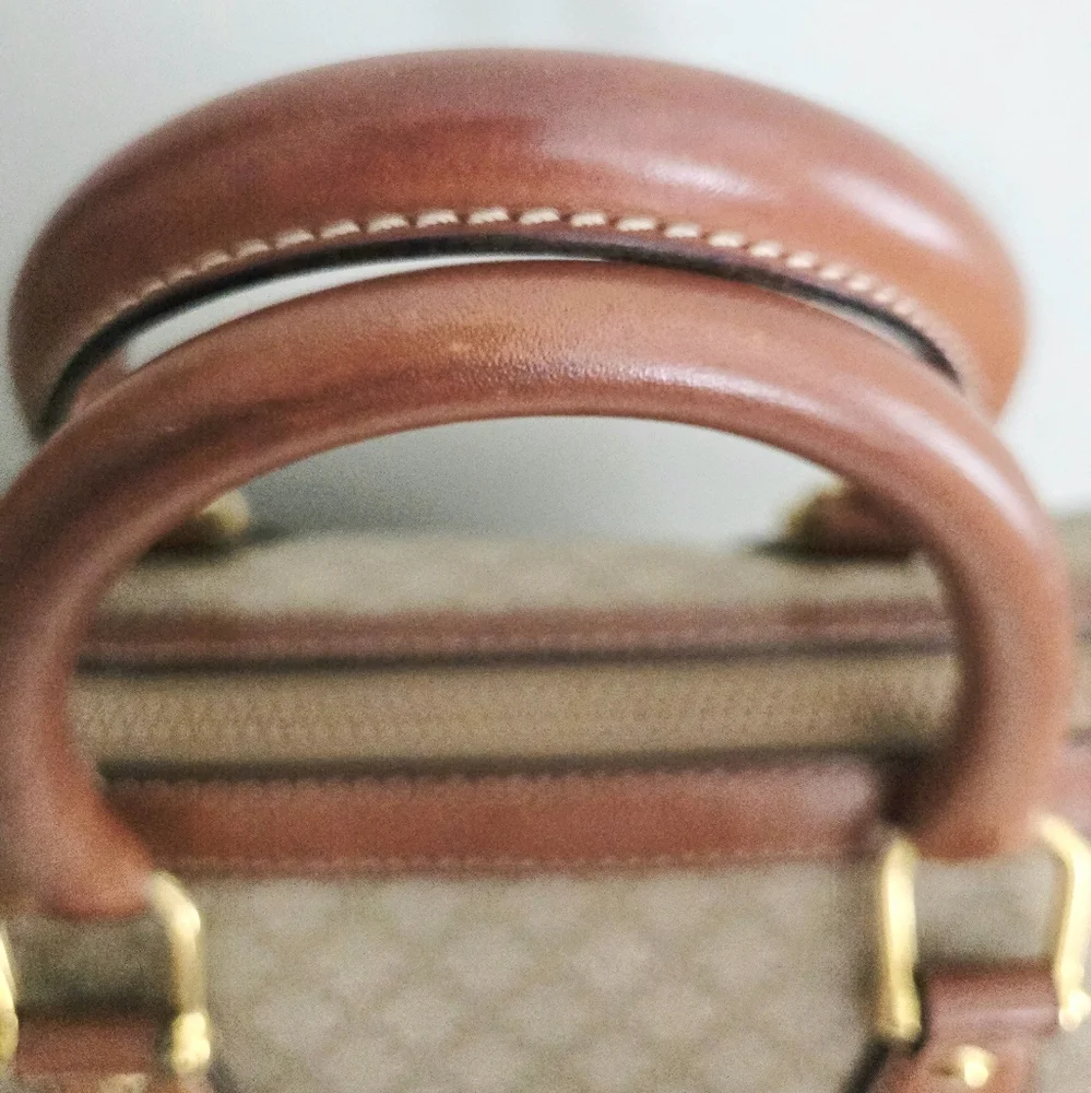 Celine Tan and Brown Monogram Bag - Picture 10 of 16